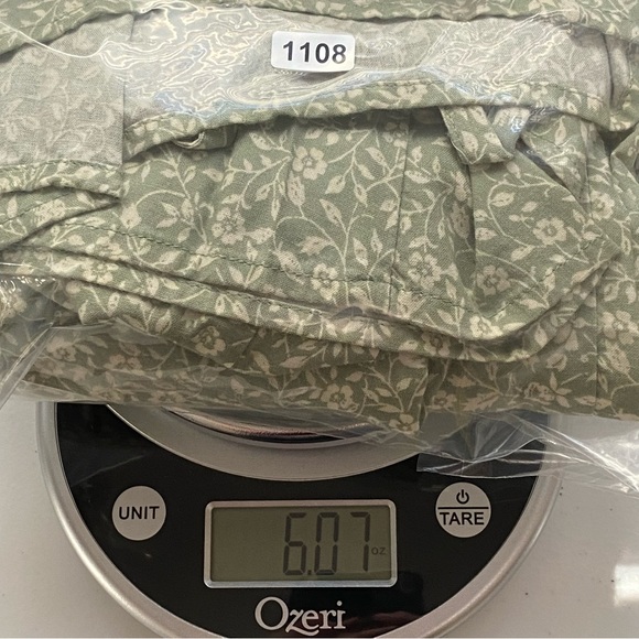 Vtg Womens Ditsy Floral Sage Green Maxi Dress 9/10 Y2K Boho Cottagecore Feminine - Picture 9 of 9